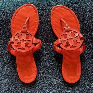 Tory Burch Sandals: Desert Flower Orange